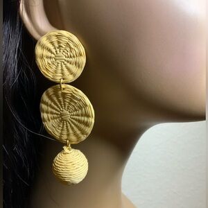 J Crew Raffia Earrings